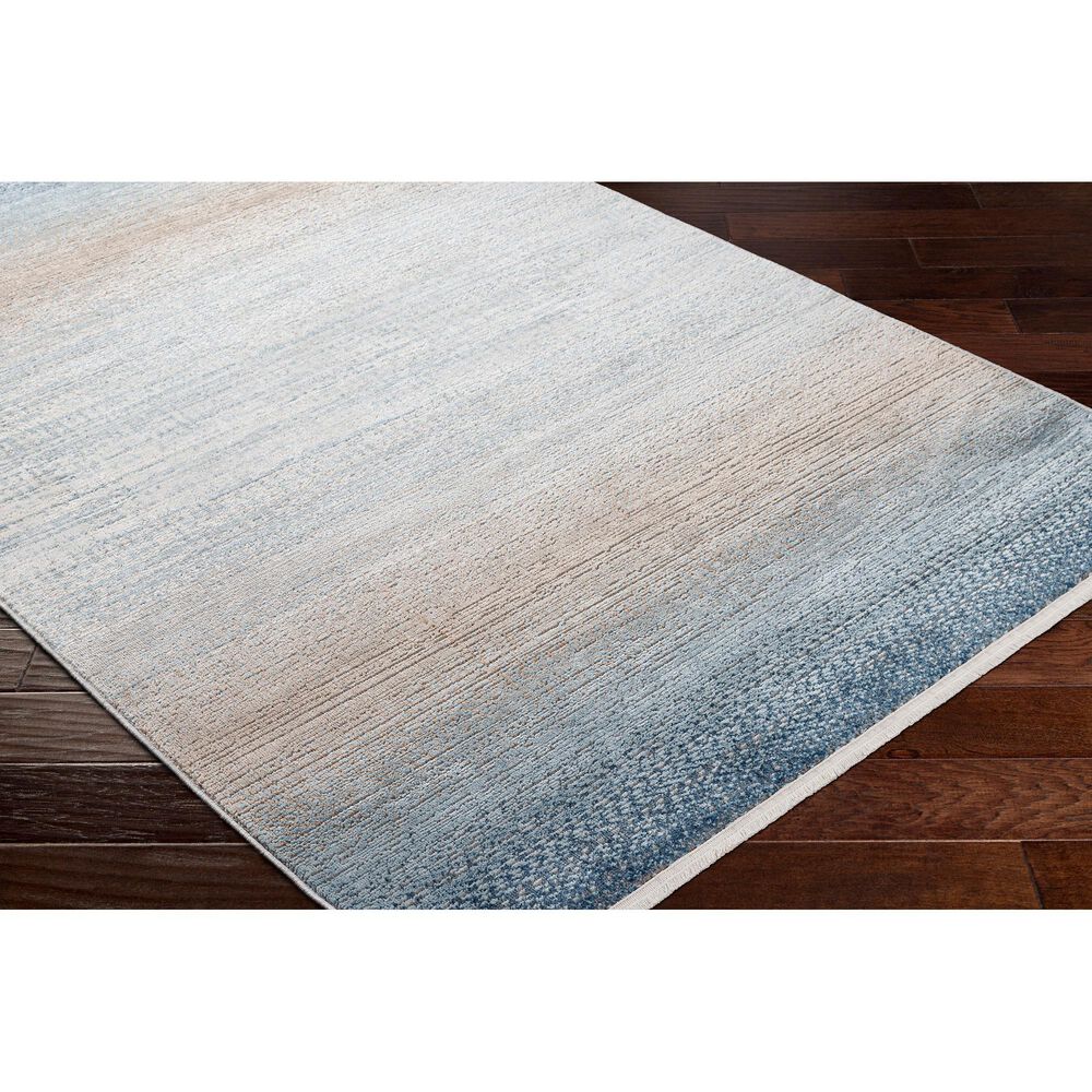 Surya Masha 2&#39; x 3&#39; Denim, Gray, Light Brown, Ivory, Cream and Dark Blue Area Rug, , large