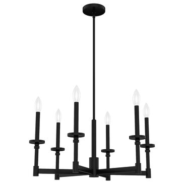Hunter Briargrove Single Tier Chandelier in Matte Black, , large