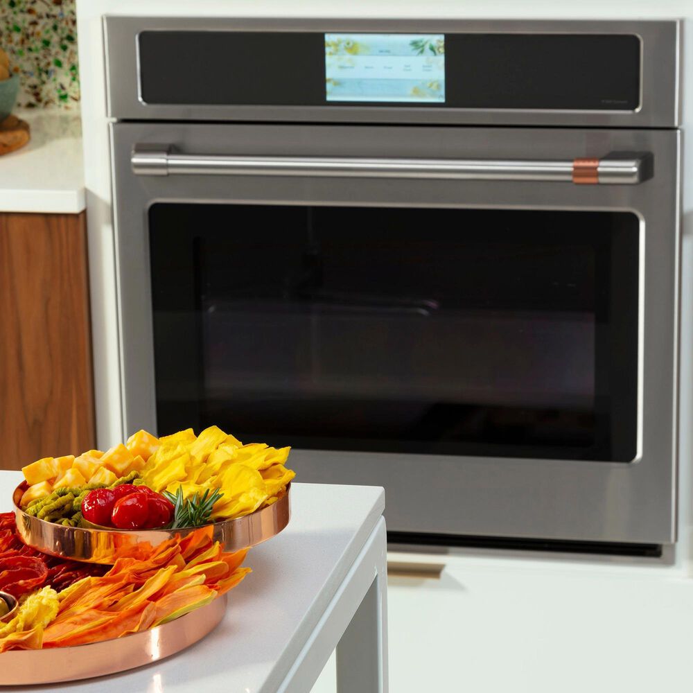 Cafe 2-Piece Kitchen Package with 30" Smart Built-In Convection Single Wall Oven and 36" Touch Control Induction Cooktop in Stainless Steel, , large
