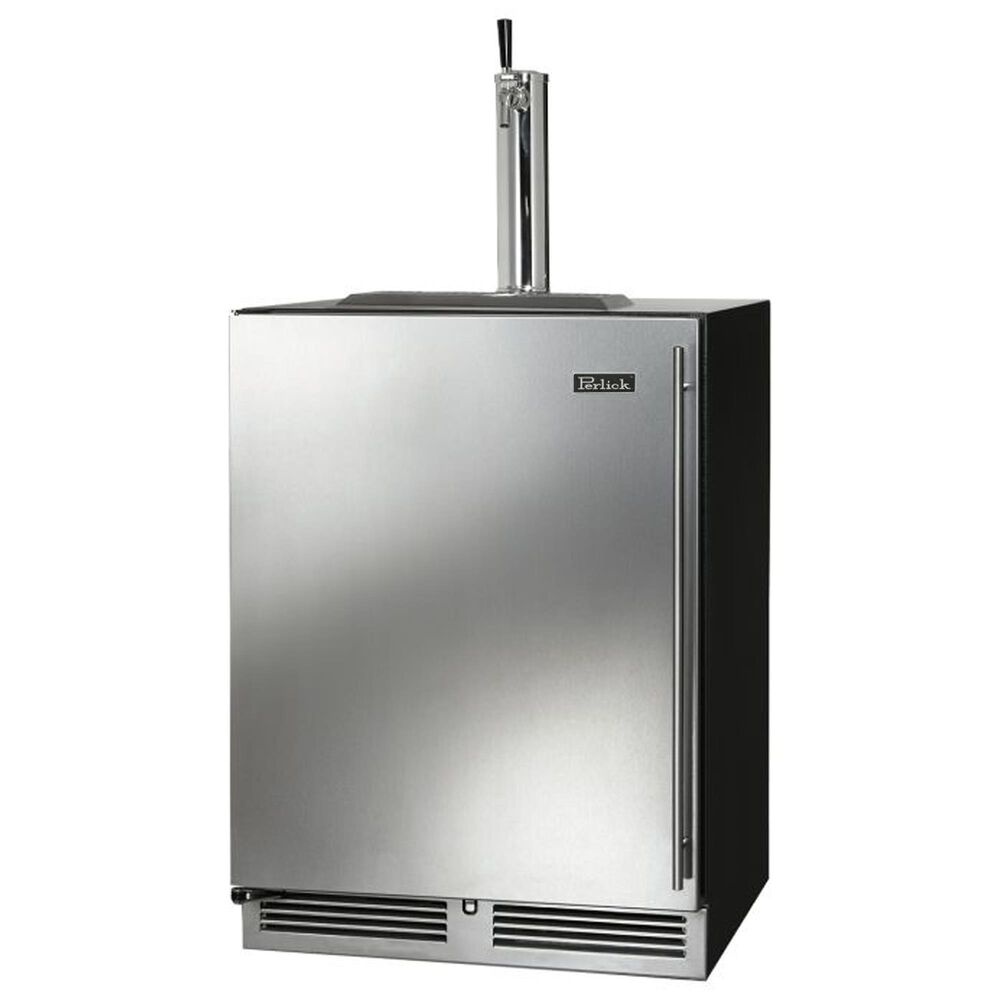 Perlick C-Series 24" Indoor Beverage Dispenser with Left Hinge and Single Faucet in Stainless Steel and Panel Ready, , large