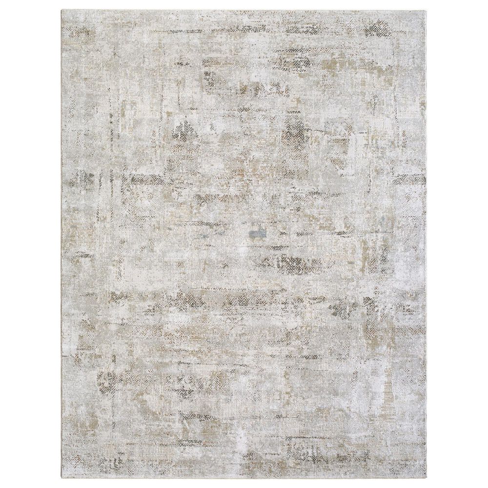 Surya Brunswick Light Gray, Cream, Mustard, Light Brown, Medium Brown and Charcoal 7'10" x 10'2" Area Rug, , large