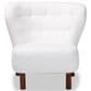 Baxton Studio Cabrera Accent Chair in White, , large