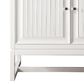 James Martin Vanities Athens 36" Single Bathroom Vanity in Glossy White with 3 cm Arctic Fall Solid Surface Top and Rectangular Sink, , large