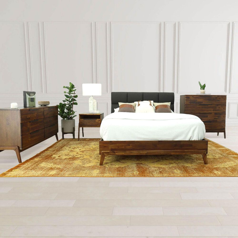 Lh Imports Remix 6-Drawer Dresser in Estelle Brown, , large