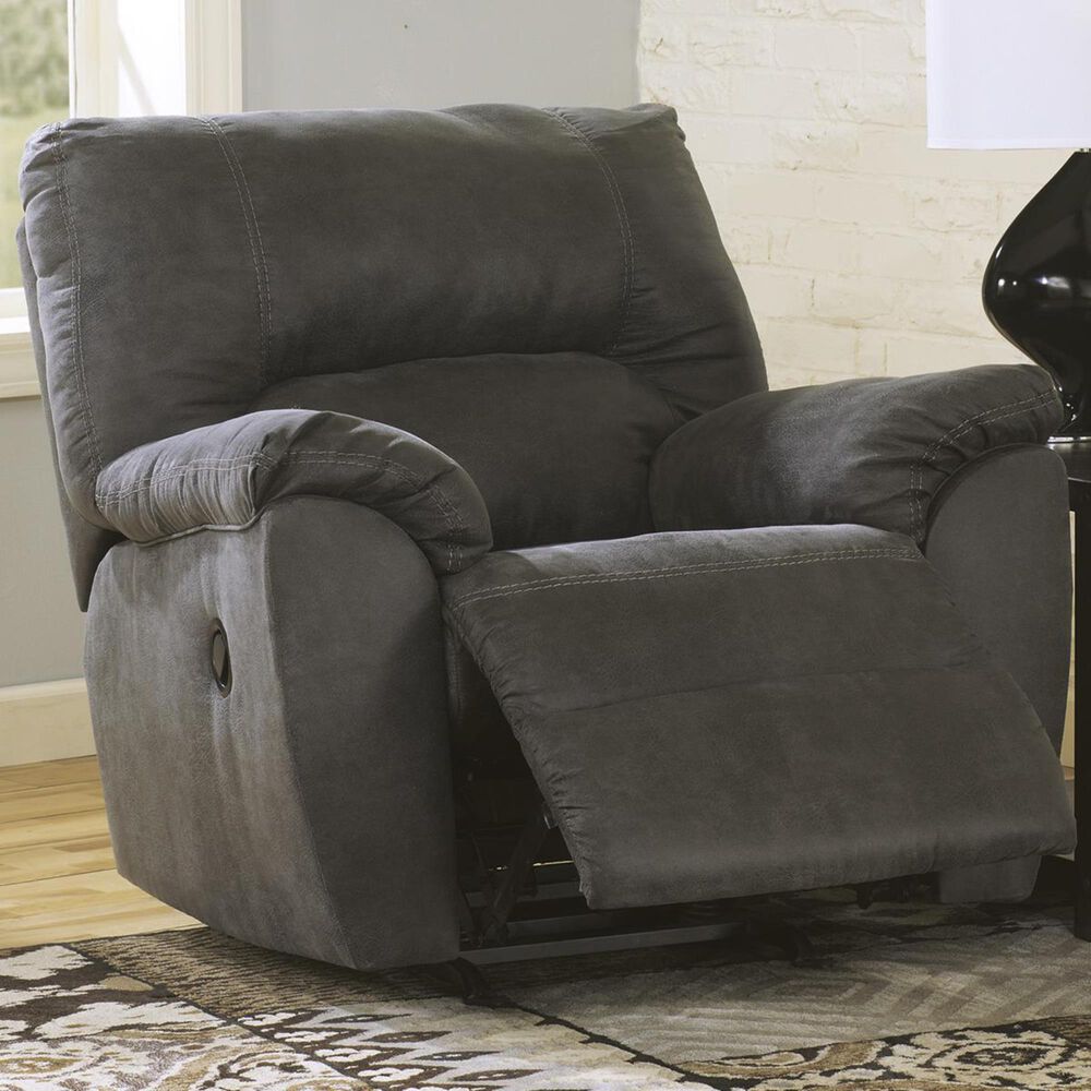 Ashley Tambo Manual Rocker Recliner in Pewter, , large