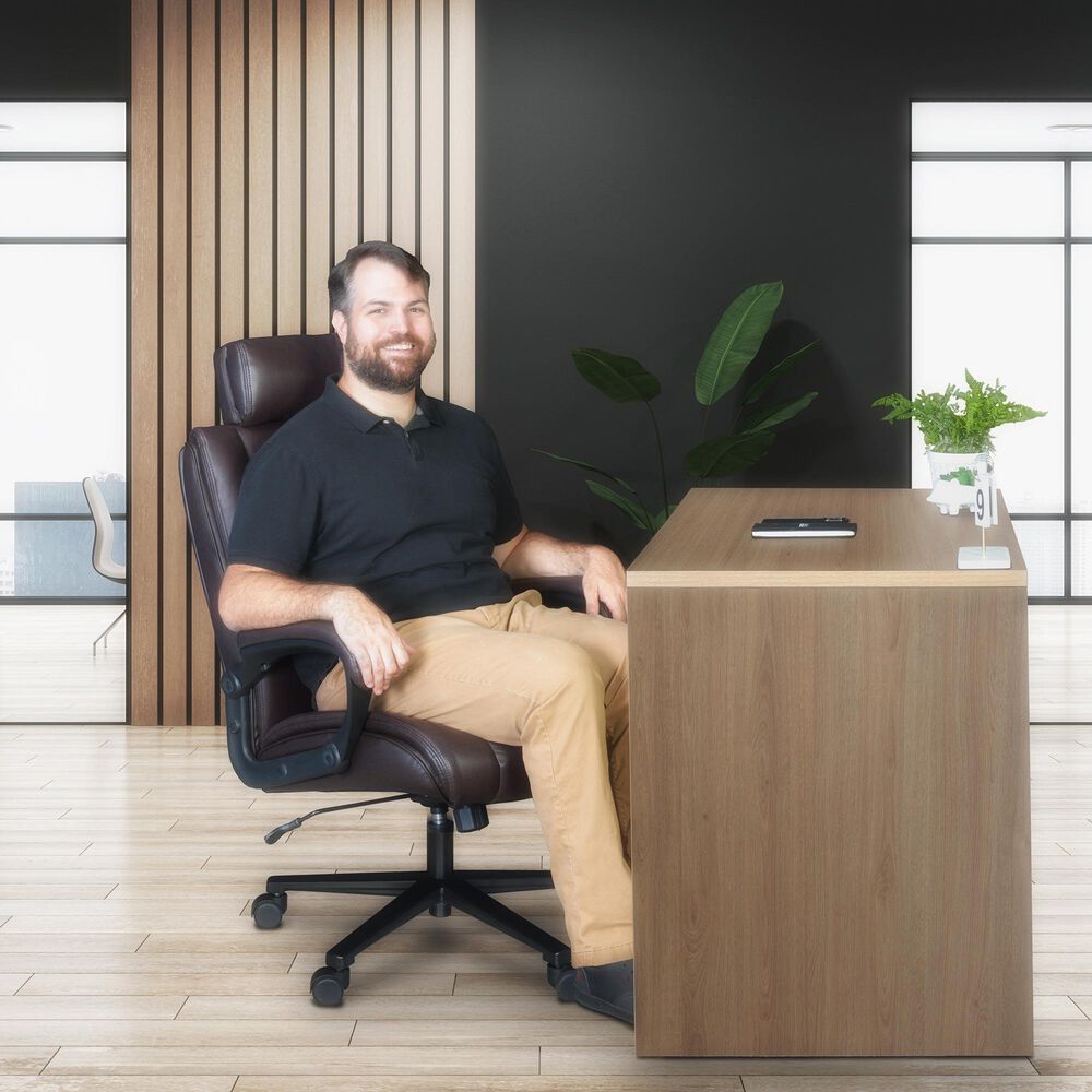 Regency Global Sourcing DuraForce Big and Tall Ergonomic Executive Office Chair in Brown, , large