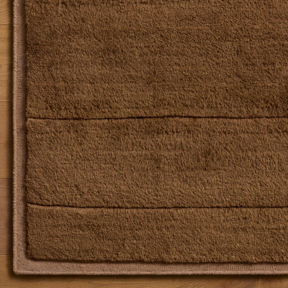 Loloi Bracken Rose and Mocha 8'6" x 11'6" Area Rug, , large