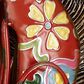 Maple and Jade Eclectic Dog Garden Sculpture in Red, Blue, Pink, Green and Yellow, , large