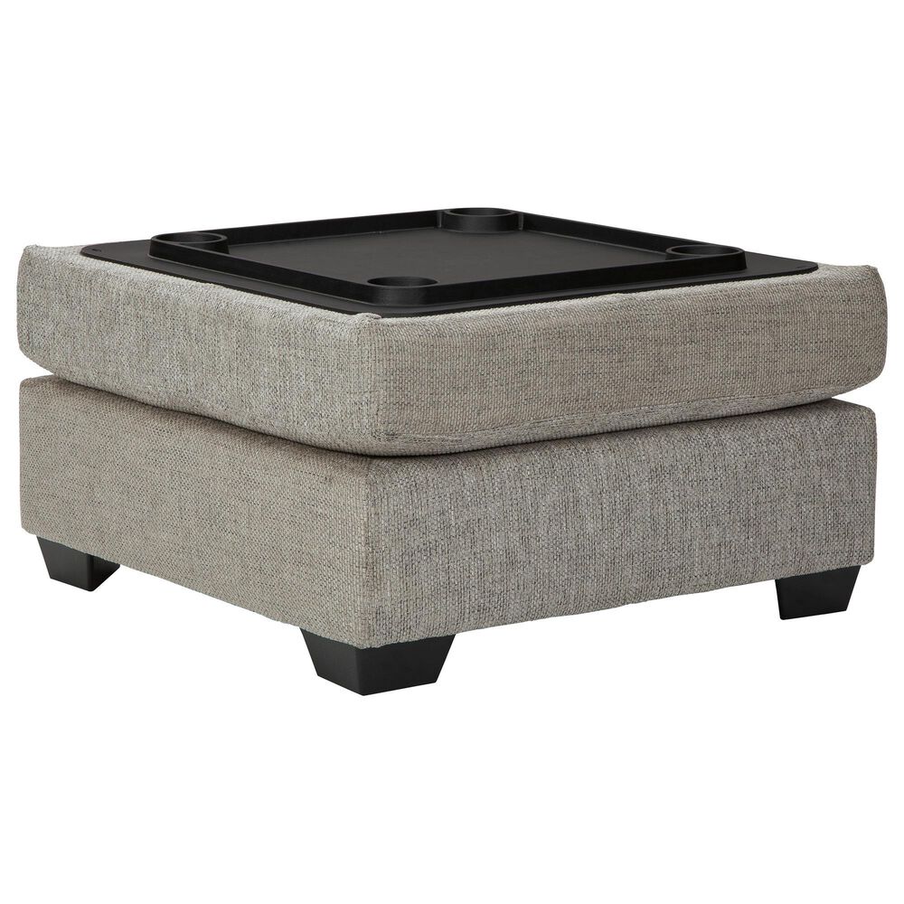 Ashley Megginson 3-Piece Left Facing U-Shaped Sectional with Sofa Chaise and Storage Ottoman in Storm, , large