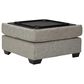 Ashley Megginson 3-Piece Left Facing U-Shaped Sectional with Sofa Chaise and Storage Ottoman in Storm, , large