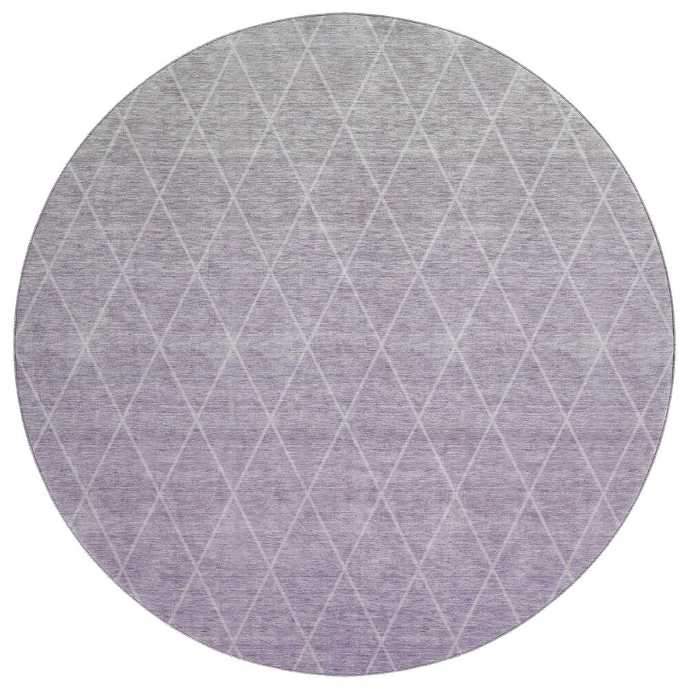 Dalyn Rug Company Lazio 8" Round Lavender Area Rug, , large