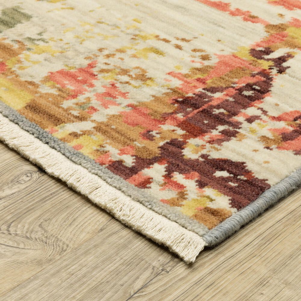 Oriental Weavers Soleri 2&#39;6&quot; x 12&#39; Beige and Multicolor Runner, , large