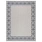 Safavieh Bermuda Floral 8" x 10" Ivory and Charcoal Indoor/Outdoor Area Performance Rug, , large
