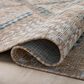 Amber Lewis x Loloi Topanga 5"3" x 7"6" Natural and Aqua Indoor/Outdoor Area Rug, , large