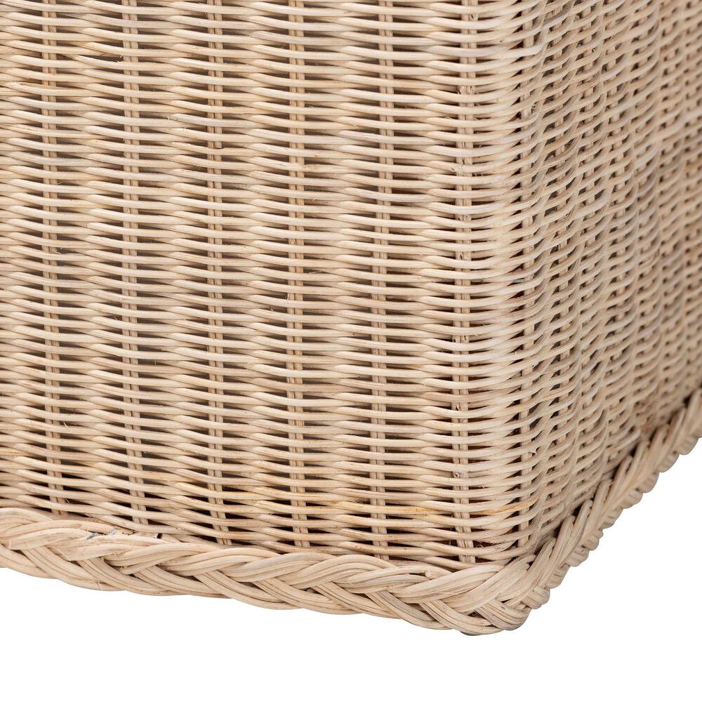 Baxton Studio Barid Rectangle Storage Bench in Natural, , large