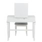 Linon Home Decor Angela Vanity with Stool in White, , large