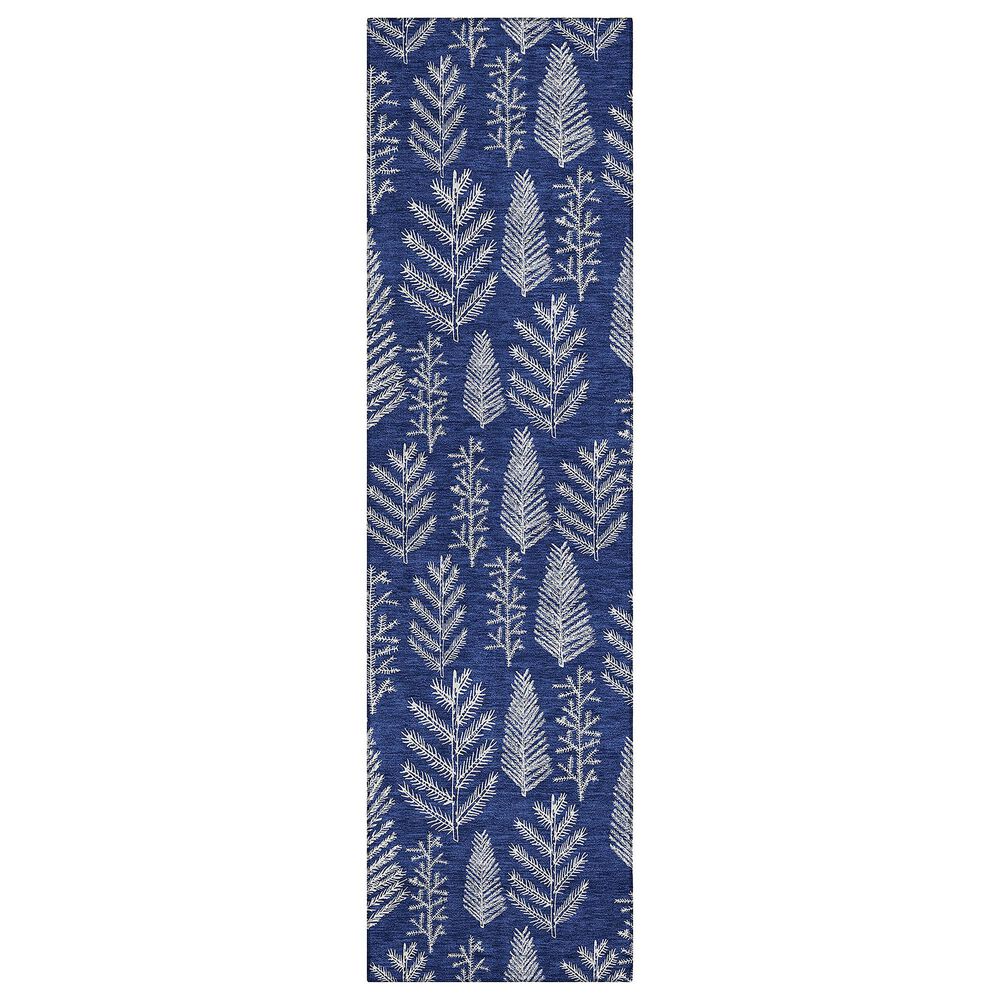 Dalyn Rug Company Wonderland WN21 2"3" x 7"6" Navy Indoor/Outdoor Runner, , large