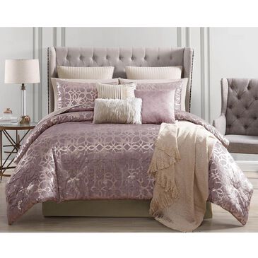 Hallmart Collectibles Sacha 10-Piece Queen Comforter Set in Blush and Gold, , large