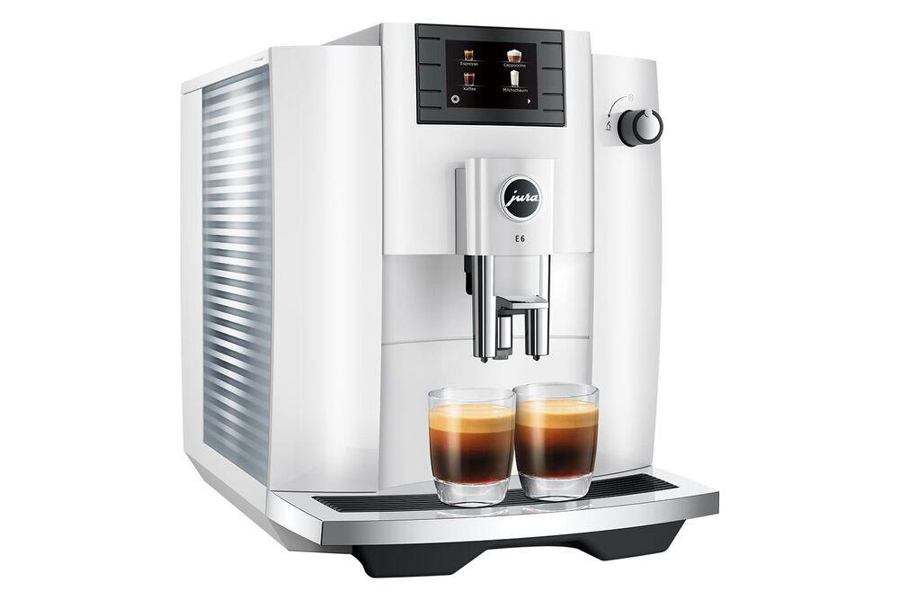 Jura E6 64 Oz Automatic Coffee Machine in Piano White, , large