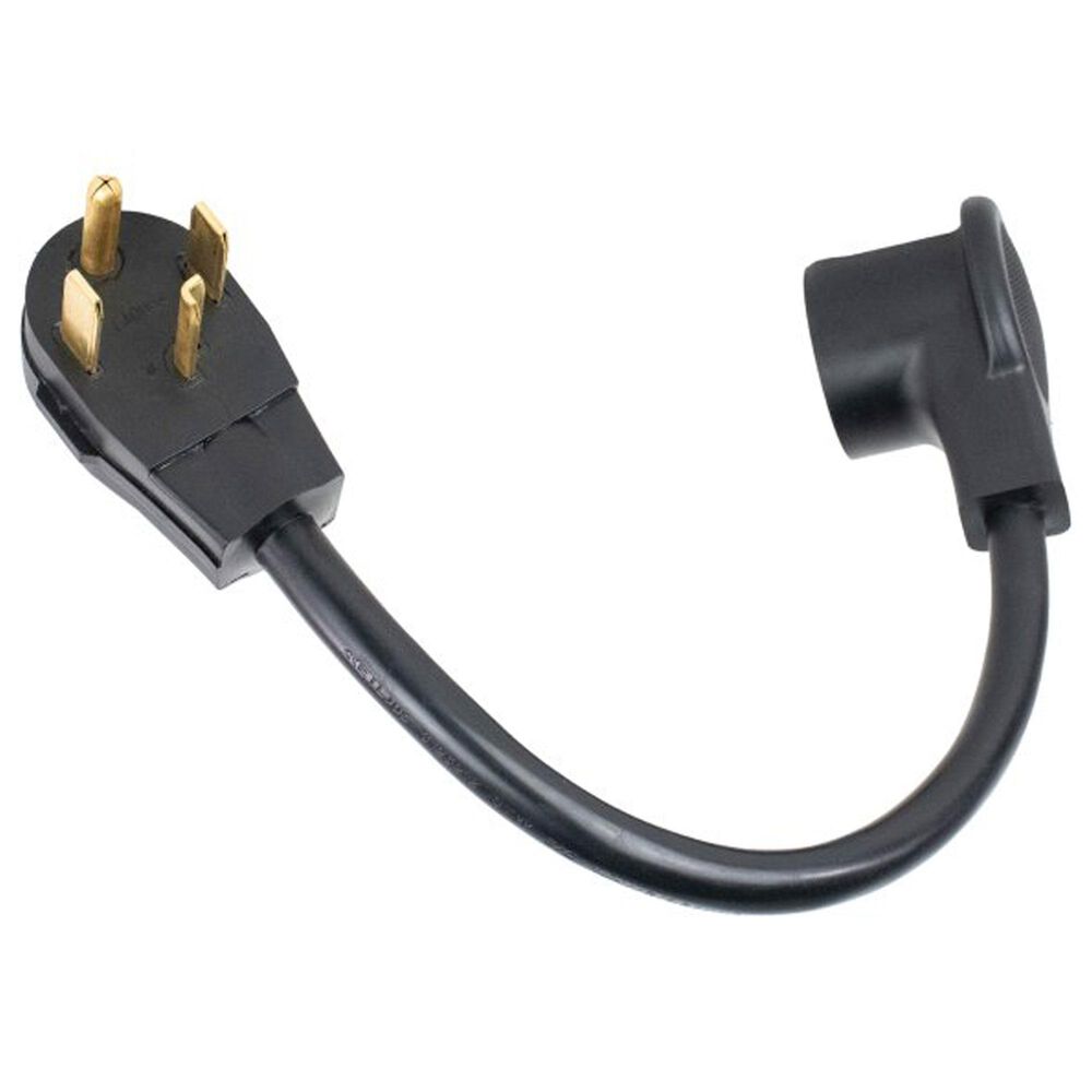 Petra Industries Inc 4-Prong to 3-Prong Dryer Cord Adapter in Black, , large