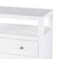 Butler Specialty Company Nora 2-Drawer Wide Nightstand with Open Shelf in Smooth White, , large