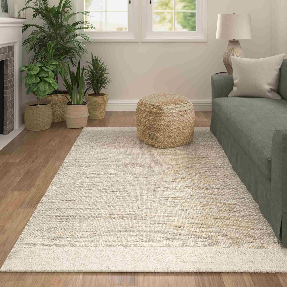 L&amp;R Resources Savanna Green and Ivory 7&#39;9&quot; x 9&#39;9&quot; Area Rug, , large