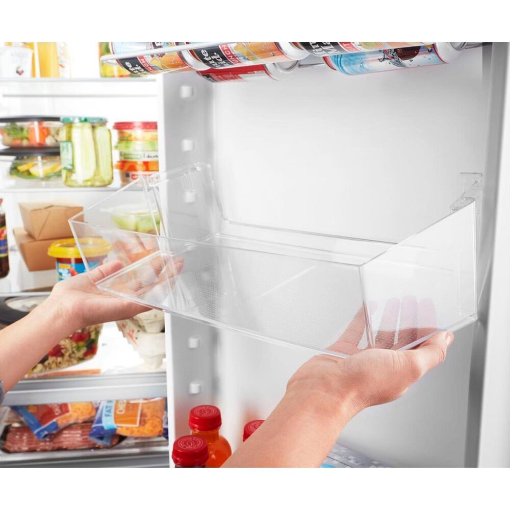 Whirlpool 21.4 Cu. Ft. 33&quot; Wide Side-by-Side Refrigerator in Fingerprint Resistant Stainless Steel, , large