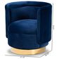 Baxton Studio Saffi Swivel Accent Chair in Royal Blue, , large
