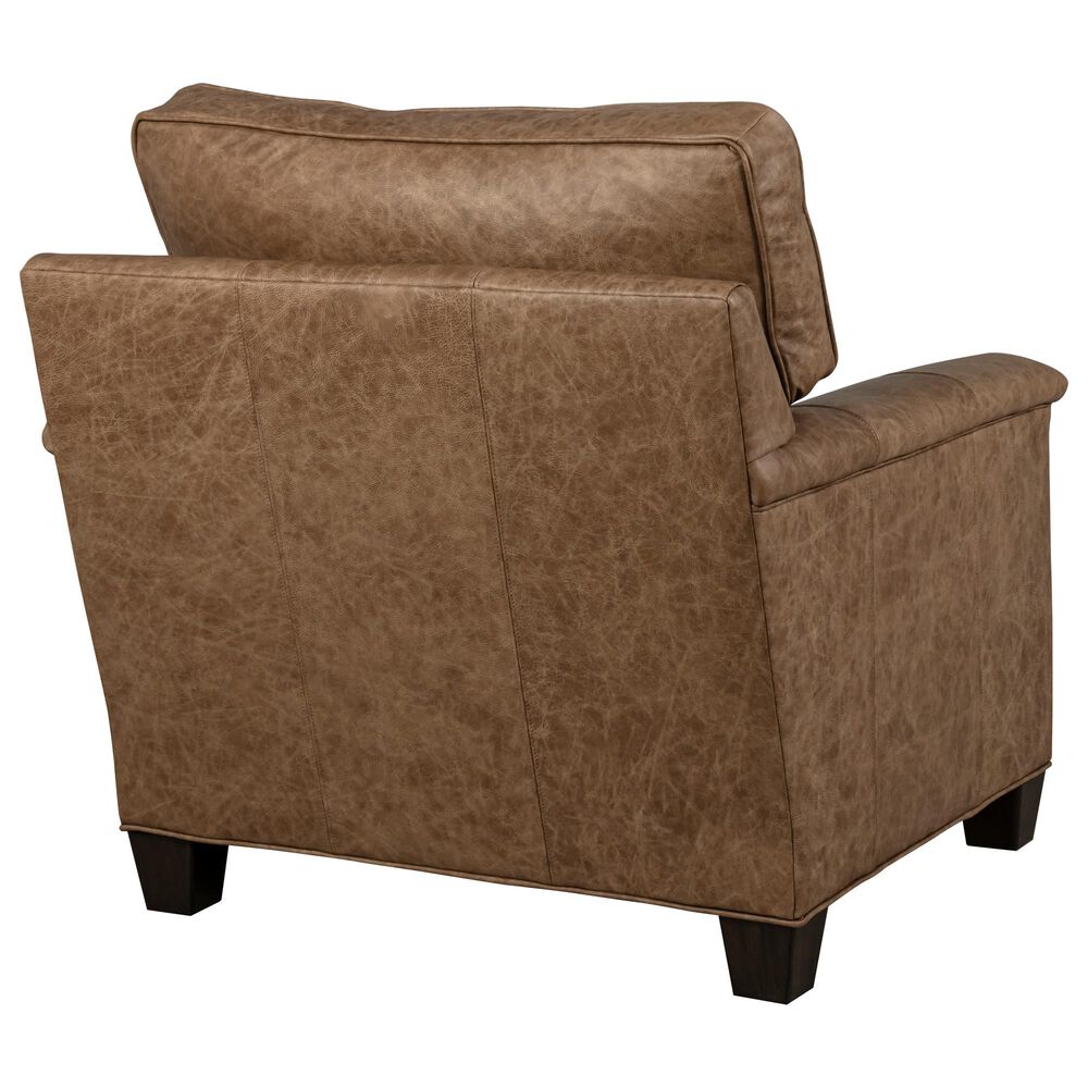 Massoud Leather Arm Chair in Saloon Tumbleweed NFM