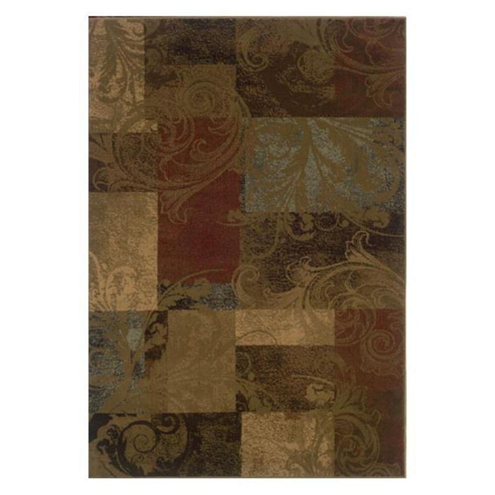 Oriental Weavers Hudson 36G 3"10" x 5"5" Brown Area Rug, , large