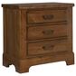 Viceray Collections Cool Rustic Queen Plank Bed with Two Nightstands in Amber, , large