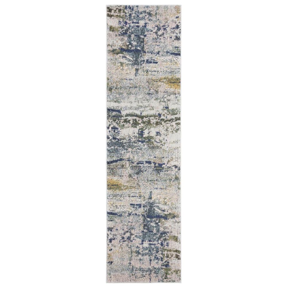 Safavieh Monaco MNC259M 2"2" x 8" Blue and Grey Runner, , large