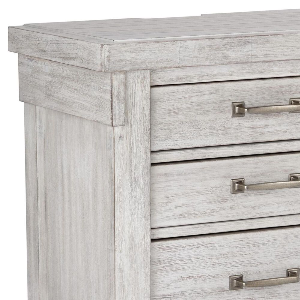 Signature Design by Ashley Brashland 3 Drawer Nightstand in White with USB Ports, , large