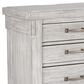 Signature Design by Ashley Brashland 3 Drawer Nightstand in White with USB Ports, , large