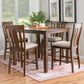 Linon Home Decor Lepine 5-Piece Counter Height Dining Set in Brown, , large