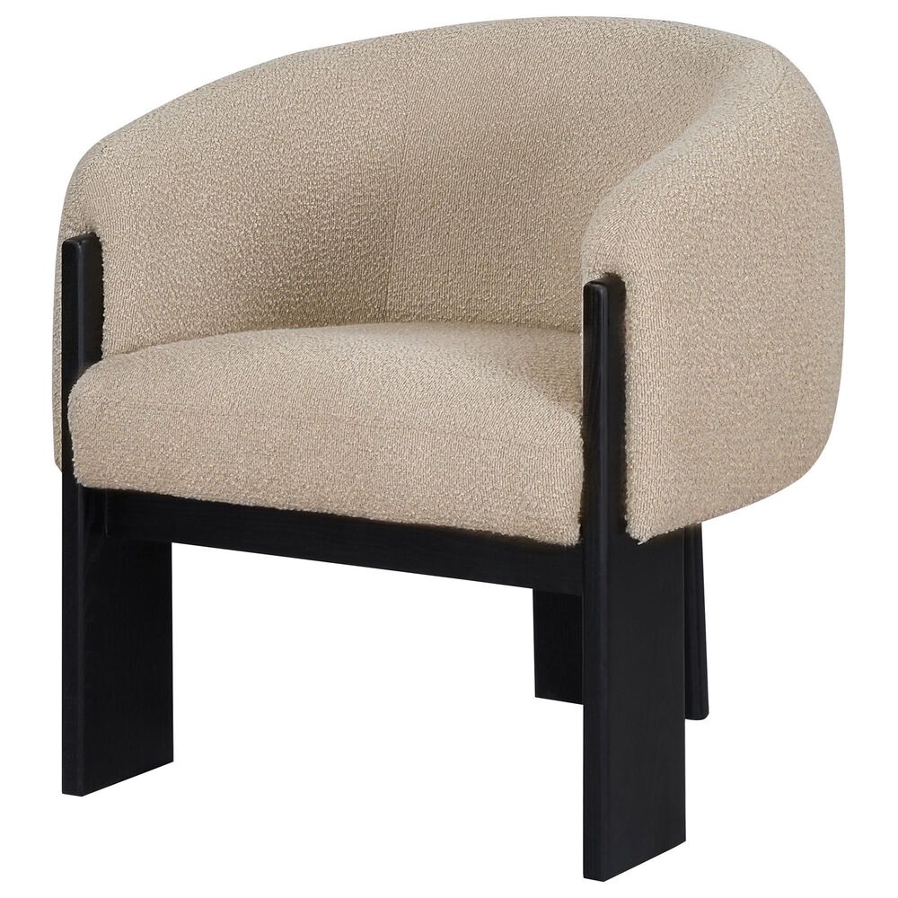 Coaster Valdez Barrel Back Accent Chair in Beige, , large