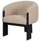 Coaster Valdez Barrel Back Accent Chair in Beige, , large