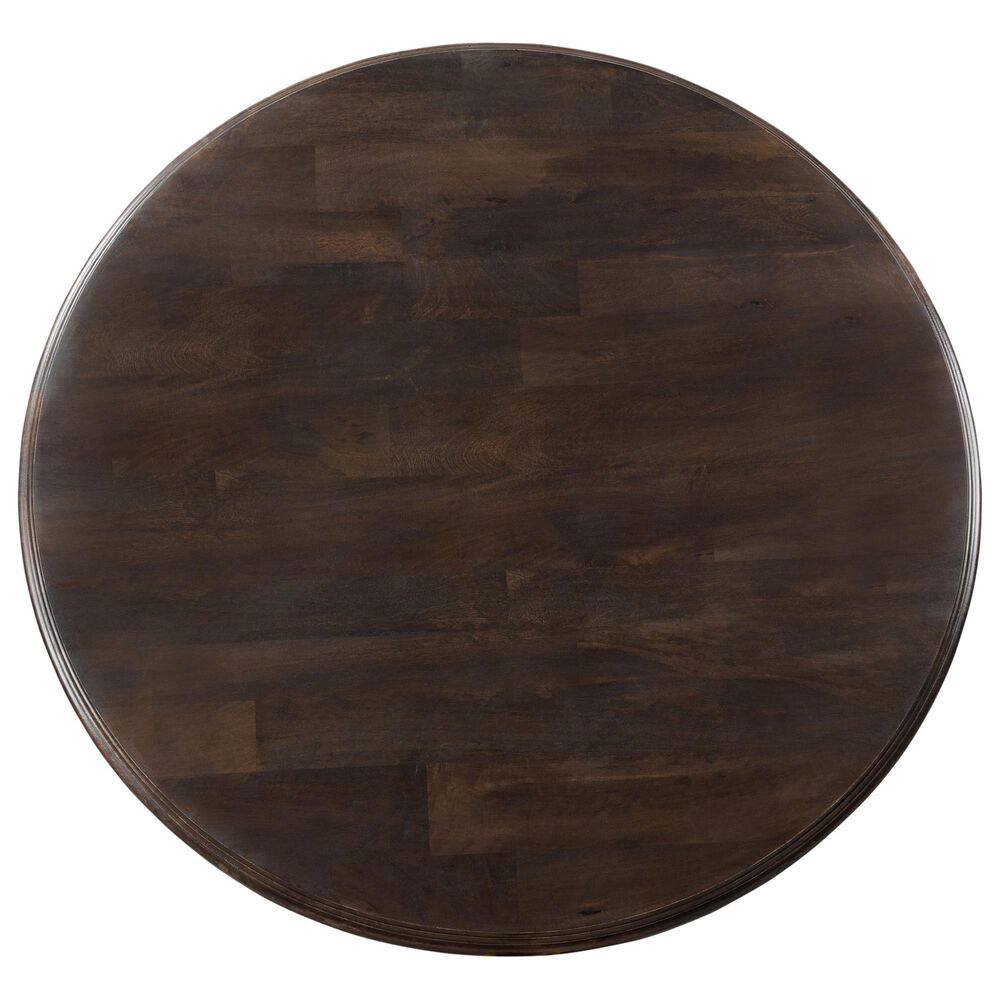 Home Trends &amp; Design Nimes 60&quot; Round Dining Table in Vintage Brown - Table Only, , large