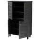 Baxton Studio Winda 4-Door Entryway Shoe Storage Cabinet in Dark Gray, , large