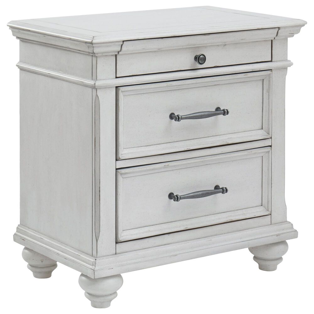 Ashley Kanwyn 5-Piece King Storage Bedroom Set in Whitewash, , large