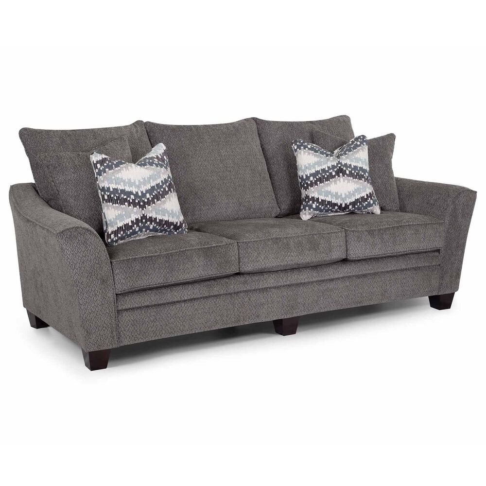 Moore Furniture Eastbrook Stationary Sofa and Loveseat Set in Shasta Charcoal, , large