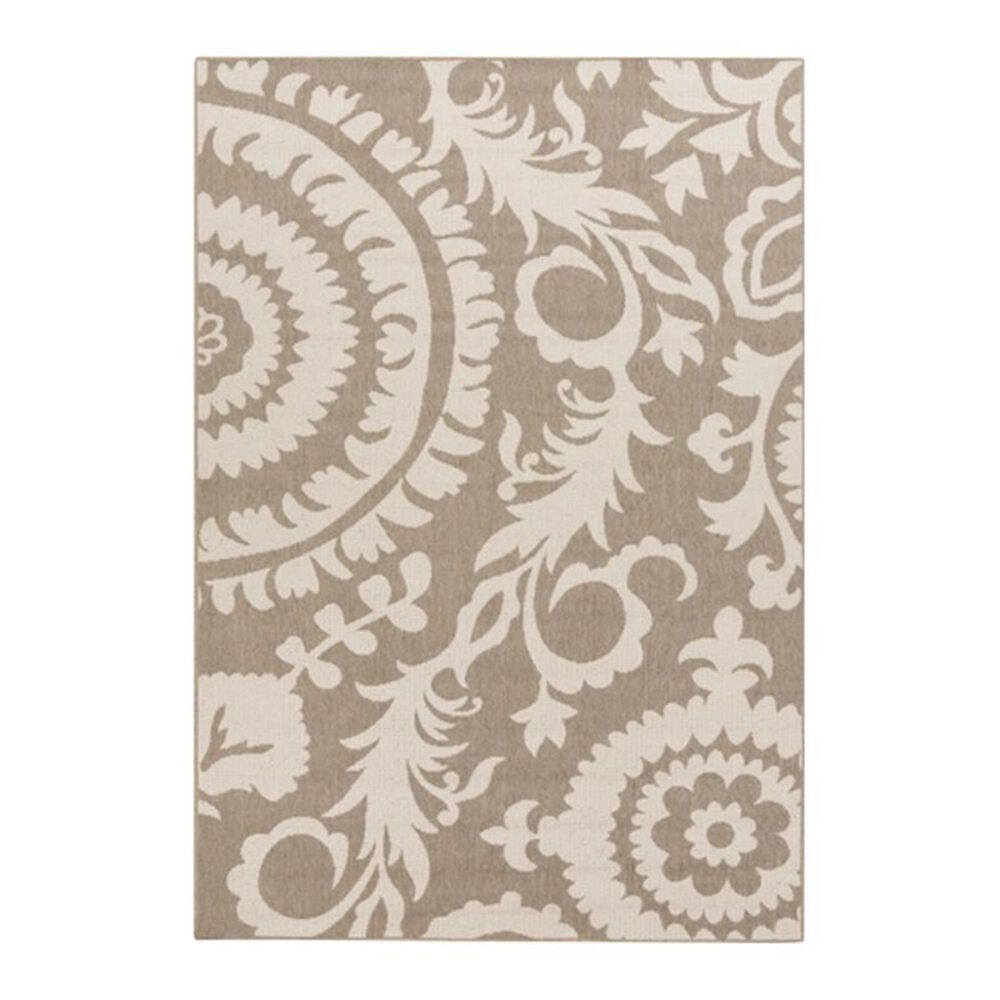 Surya Alfresco ALF-9616 7"6" x 10"9" Taupe and Beige Area Rug, , large