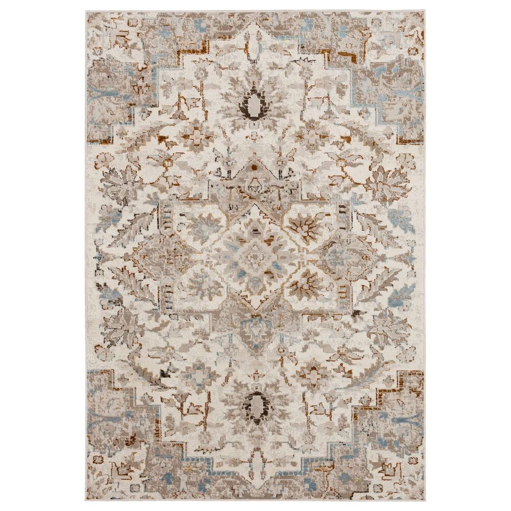 Karastan Cleo R1079 5" 3" X 8" Cream Area Rug, , large
