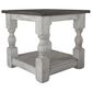 Fallridge Stone End Table in Off White and Gray, , large