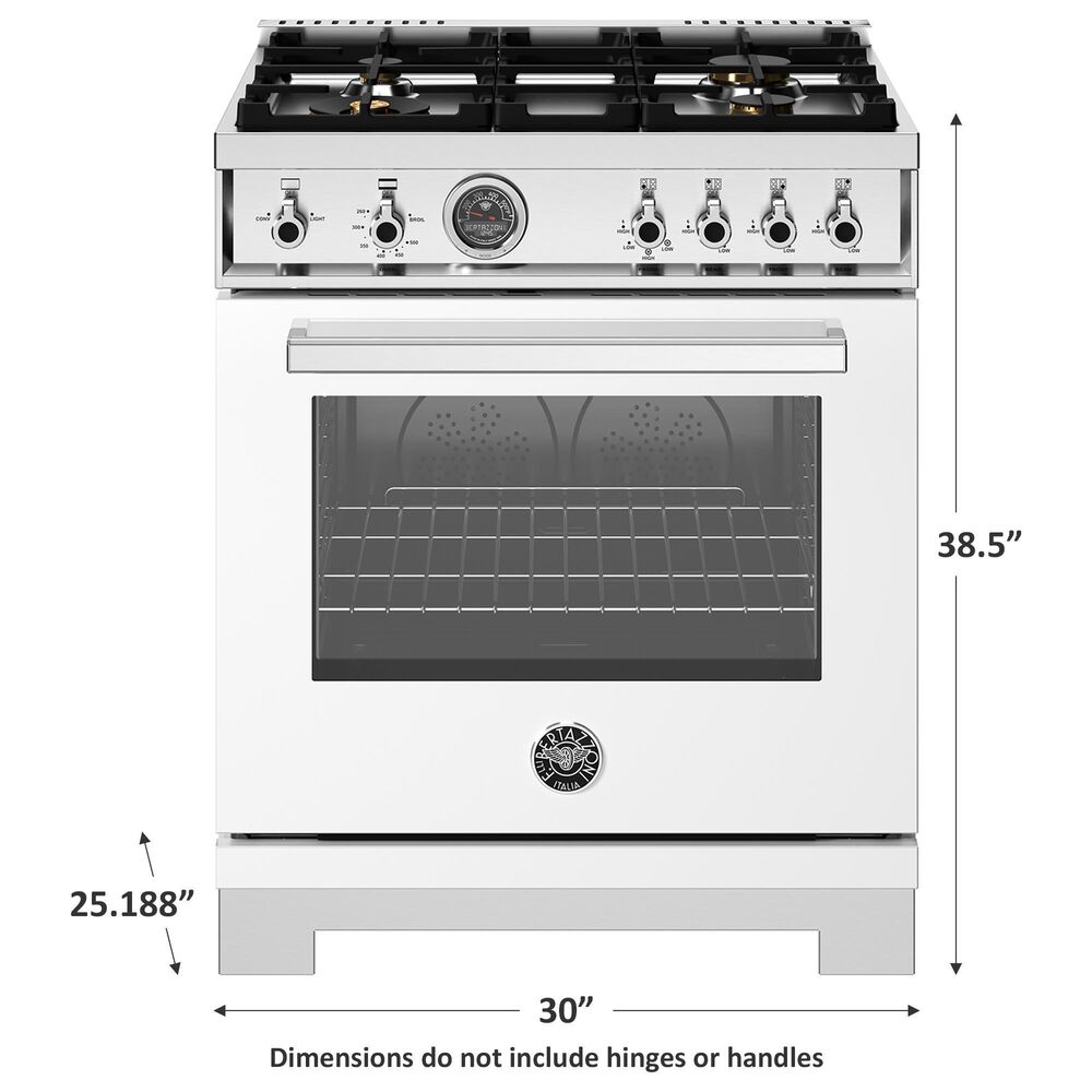 Bertazzoni Professional 4.7 Cu.Ft. Gas Range in Bianco Matt, , large