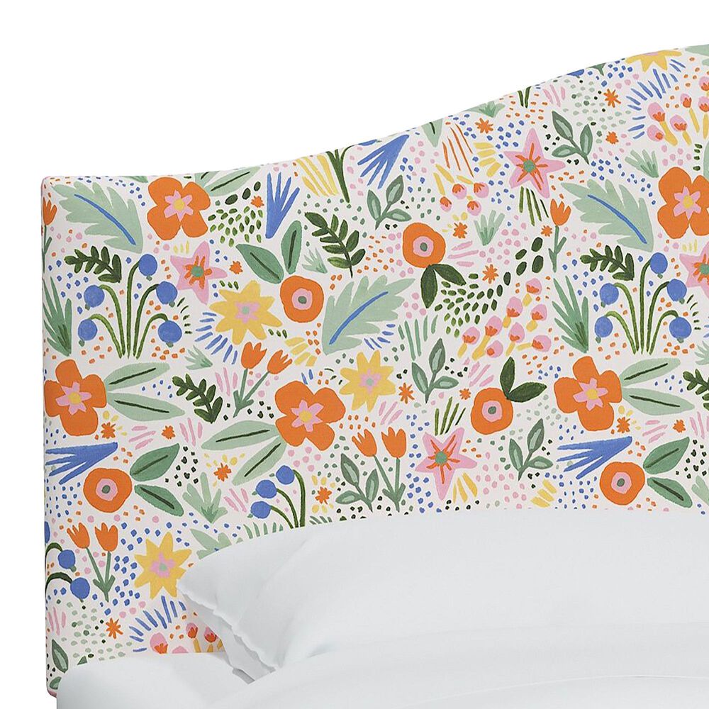Rifle Paper Co Crafted by Cloth and Company Mayfair Full Headboard in Merida Multi, , large