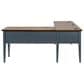 Wycliff Bay HALF PEDASTAL L-DESK, , large