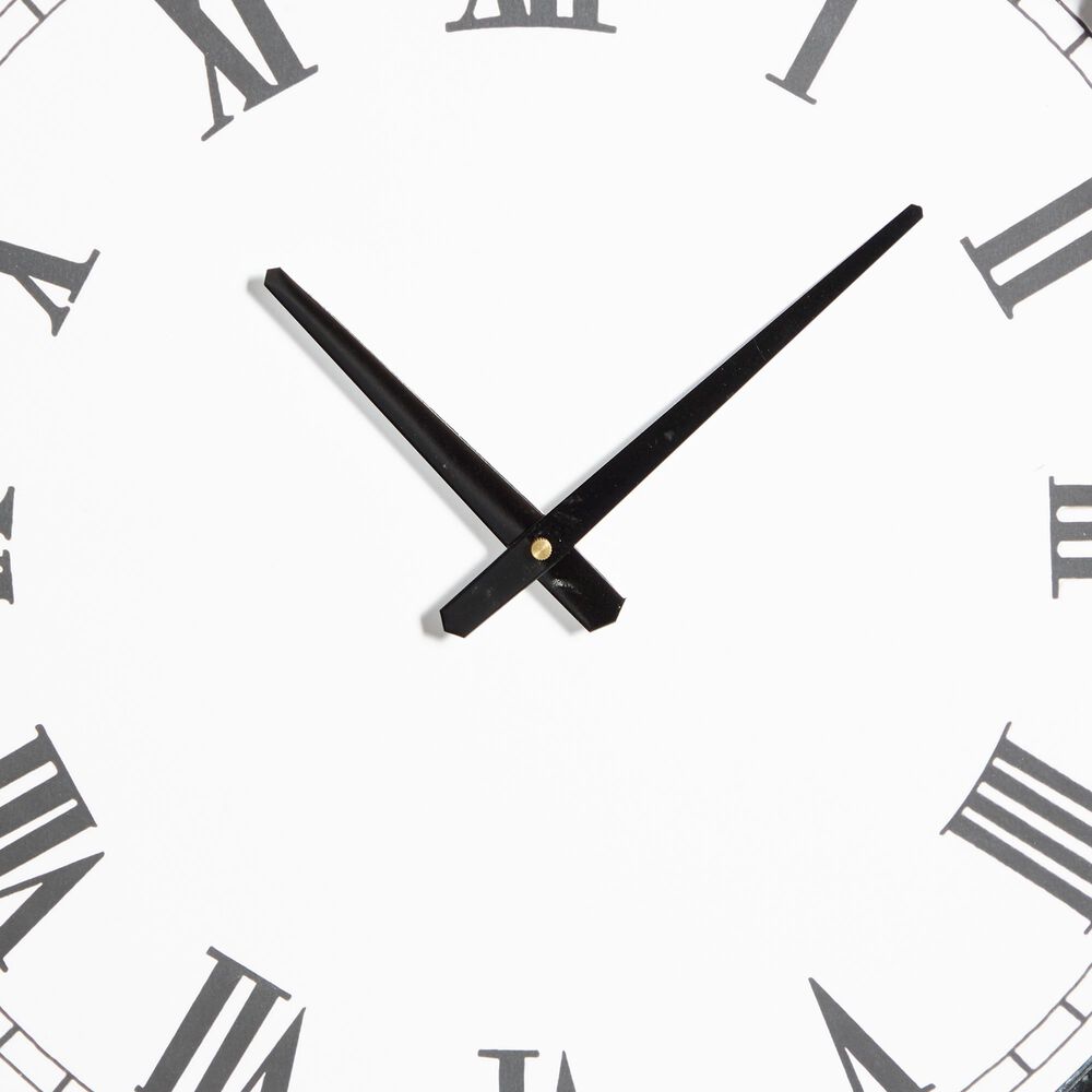 Maple and Jade 23&quot; x 23&quot; Wall Clock in White and Blue, , large