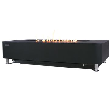 Elementi Fire Valencia Rectangular Propane Fire Pit Table in Bulgaria Black, , large