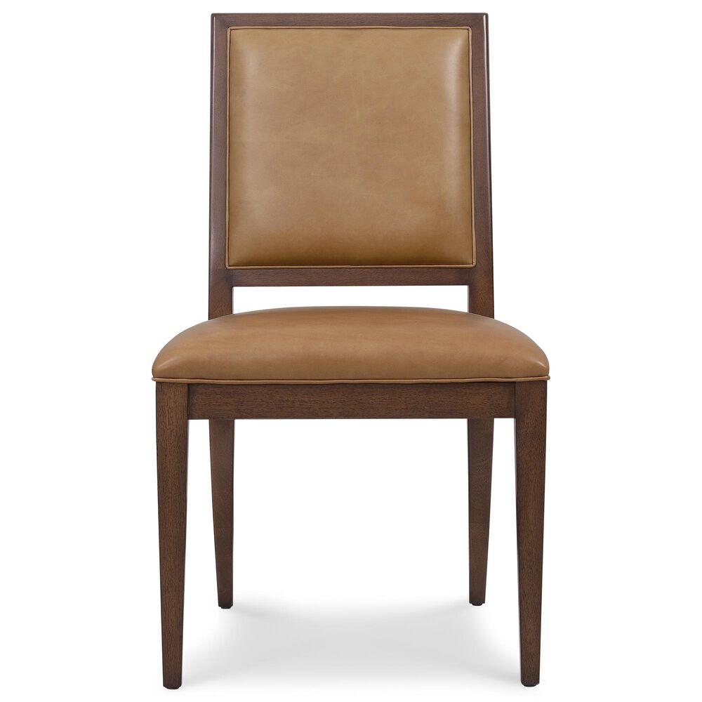 Hooker Furniture Archives Side Chair with Dark Blond Upholstered in Classic Walnut, , large